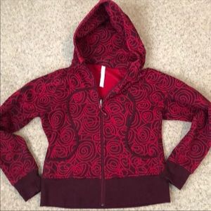 Lululemon red scuba hoodie